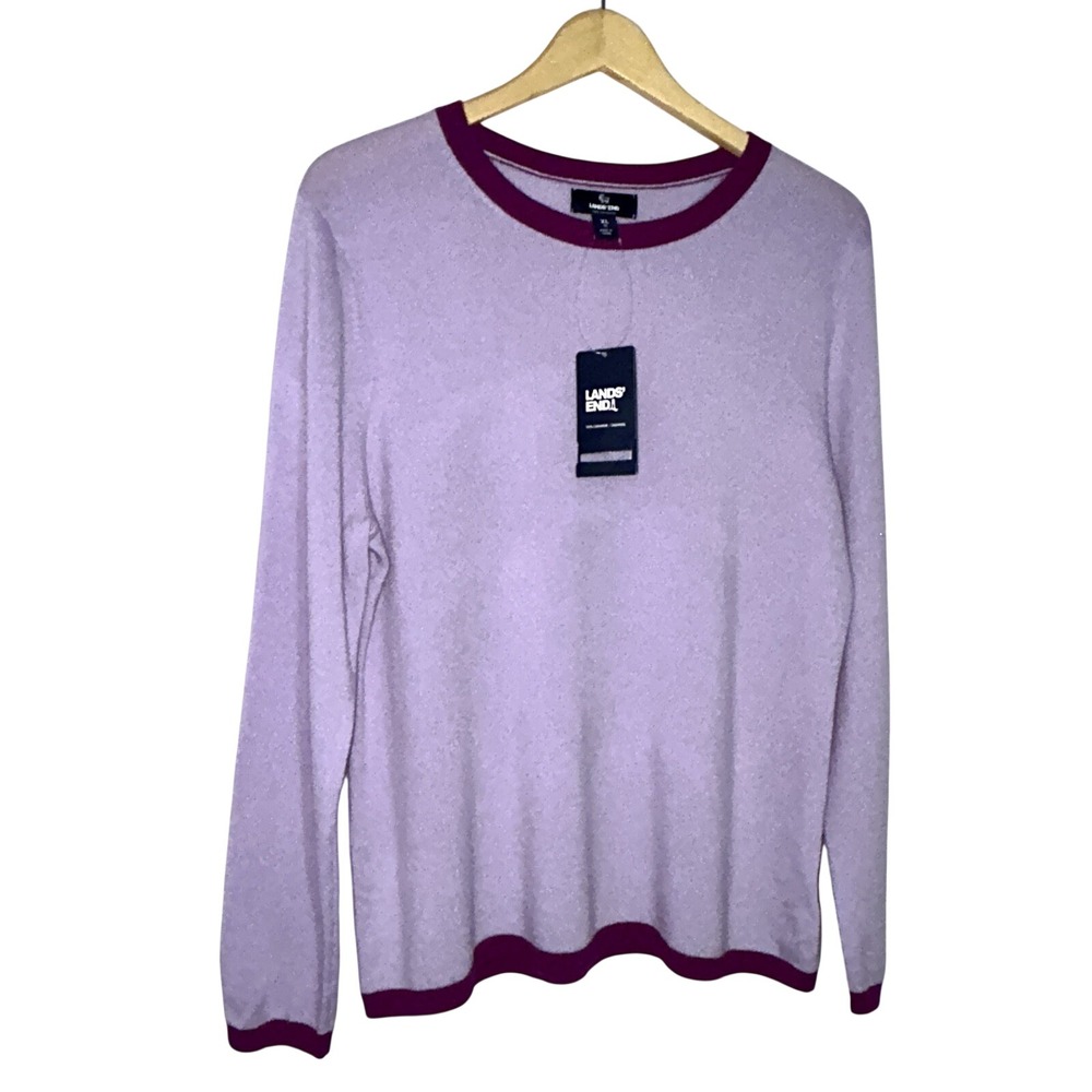 NWT Lands' End 100% Cashmere Women's Crewneck‎ Sweater XL